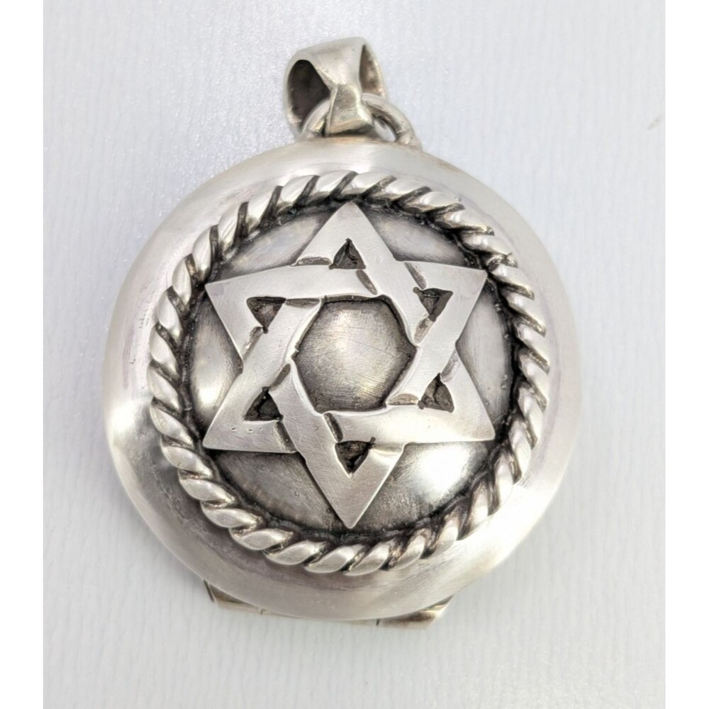 E.M Contreras One of One Custom 925 Sterling Star of David Box Locket 33g 2019